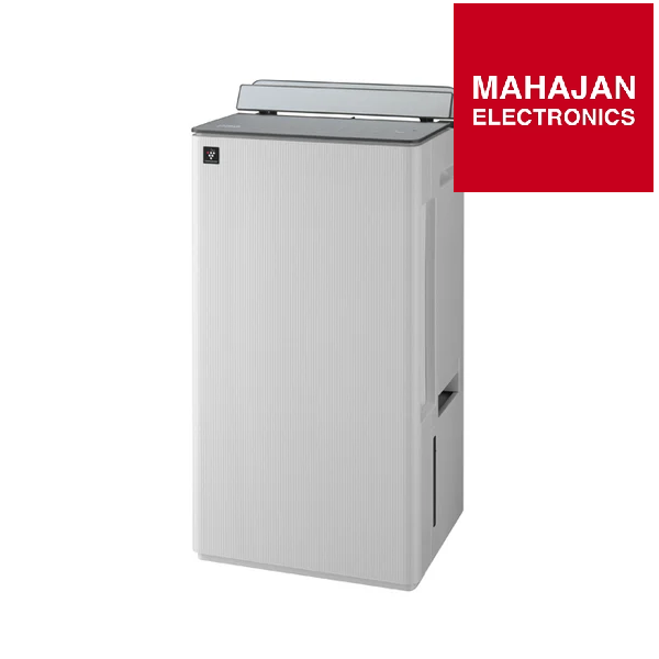 White electronic device with a red 'MAHAJAN ELECTRONICS' logo on a white background