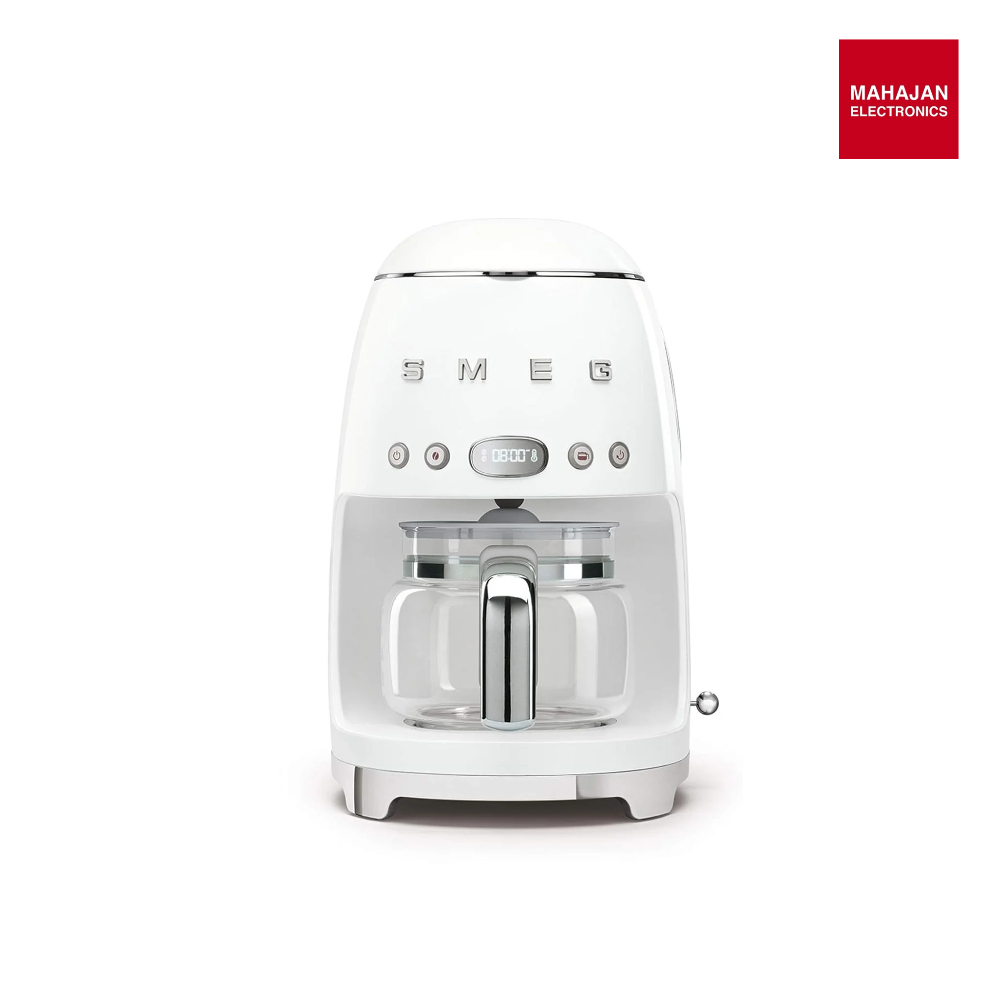 SMEG DCF02WHEU Filter Coffee Machine 50'S Style - White Mahajan Electronics Online