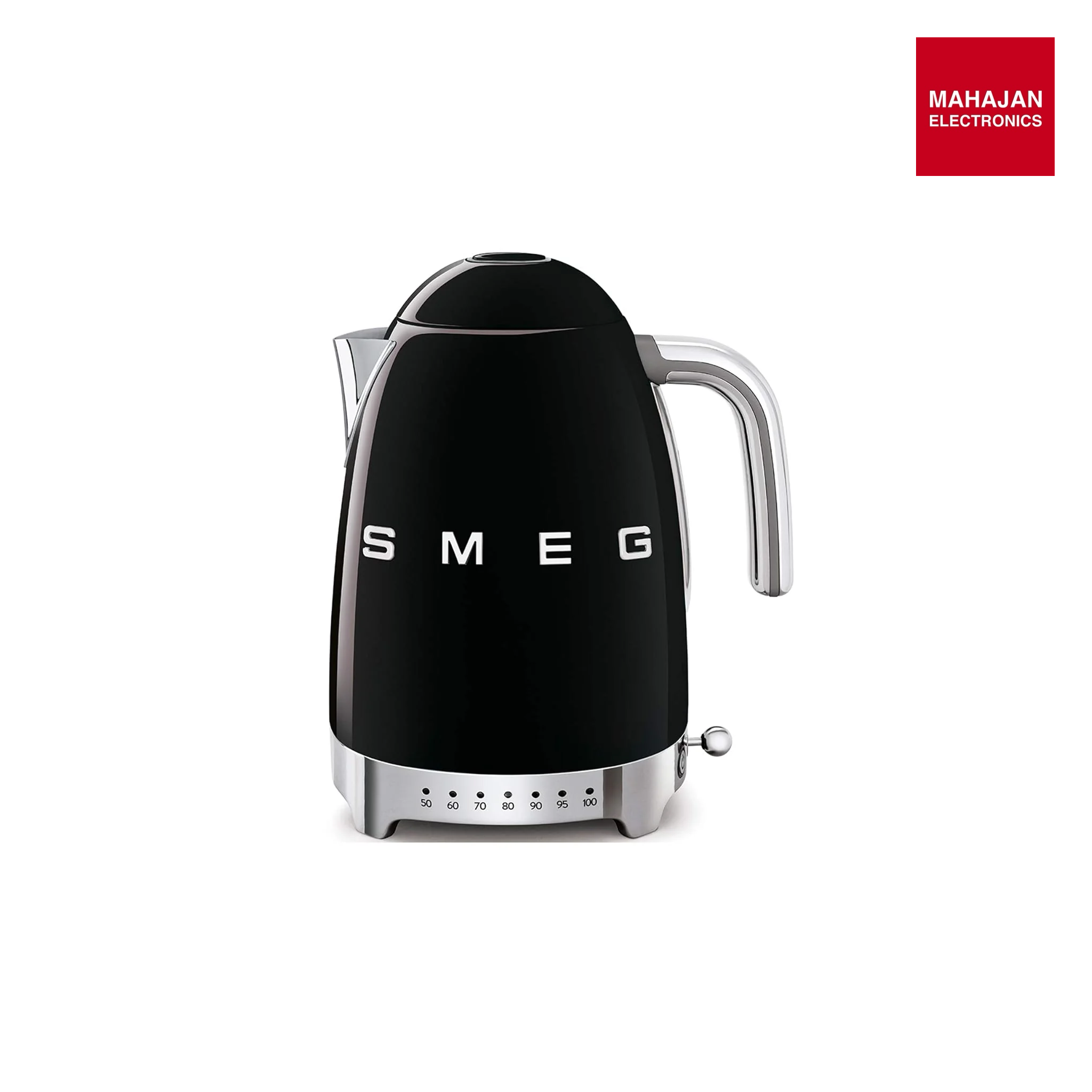 SMEG KLF04BLEU | Electric kettle with temperature control 50's Style | 1.7L | Colour: black Mahajan Electronics Online