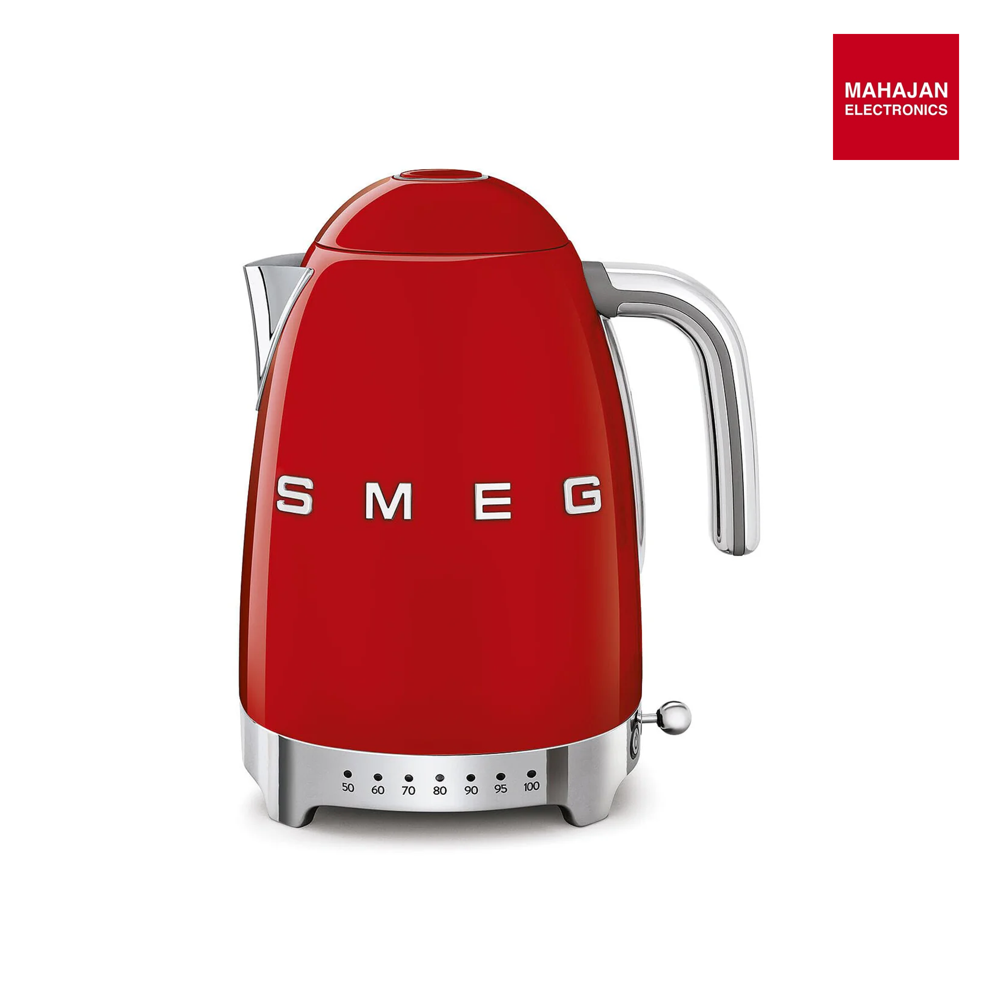 SMEG KLF04RDEU Variable temperature kettle Red 50's Style Aesthetic Mahajan Electronics