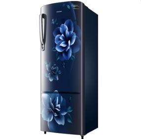 Samsung 246L 3 Star Inverter Direct-Cool Single Door Refrigerator (RR26C3753CU/HL,Camellia Blue) 2023 Model - Mahajan Electronics Online