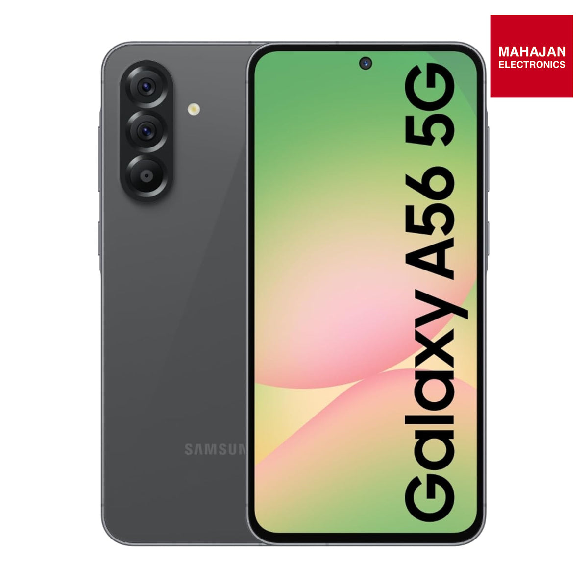 Samsung Galaxy A56 5G (Awesome Graphite, 12GB, 256GB) | Awesome Intelligence: Circle to Search, Intelligent Editing | Awesome 6 OS & 6 Years Security Updates | IP67 Samsung – Mahajan Electronics Online.