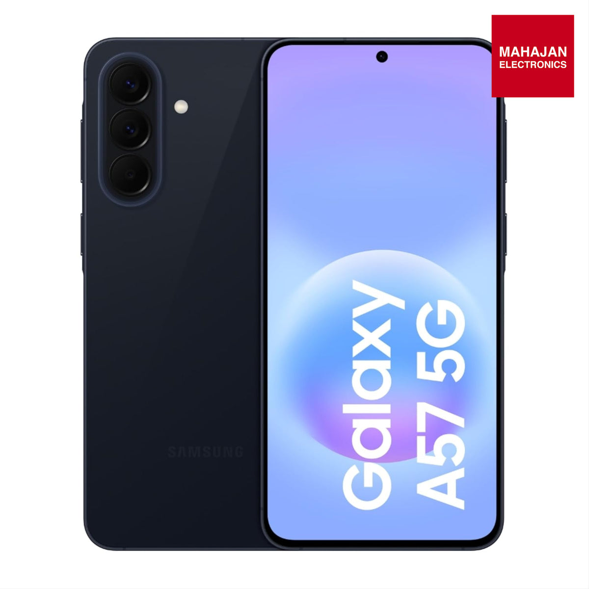 Samsung Galaxy A57 5G (Awesome Navy, 12GB RAM, 256GB Storage), Agentic AI, Triple Camera with Nightography Video, 2 Days Battery Life, 6 Gen OS Upgrades, IP68, 6.9mm Sleek, with No Cost EMI Samsung – Mahajan Electronics Online.