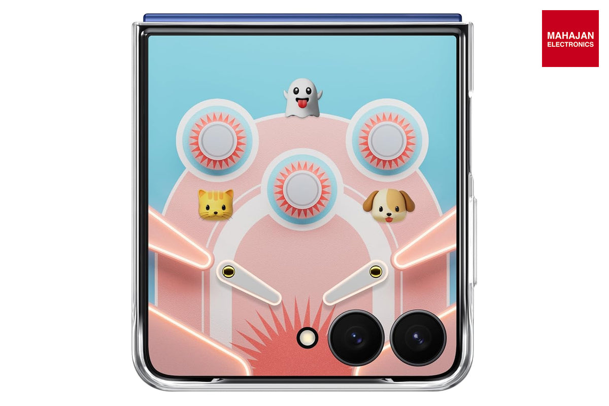 Samsung Galaxy Flip7 Flipsuit Case (Transparent) – Ultra Slim Polycarbonate, Anti-Yellowing, Customizable LED Animation, Eco-Friendly, Wireless Charging Compatible Samsung – Mahajan Electronics Online.