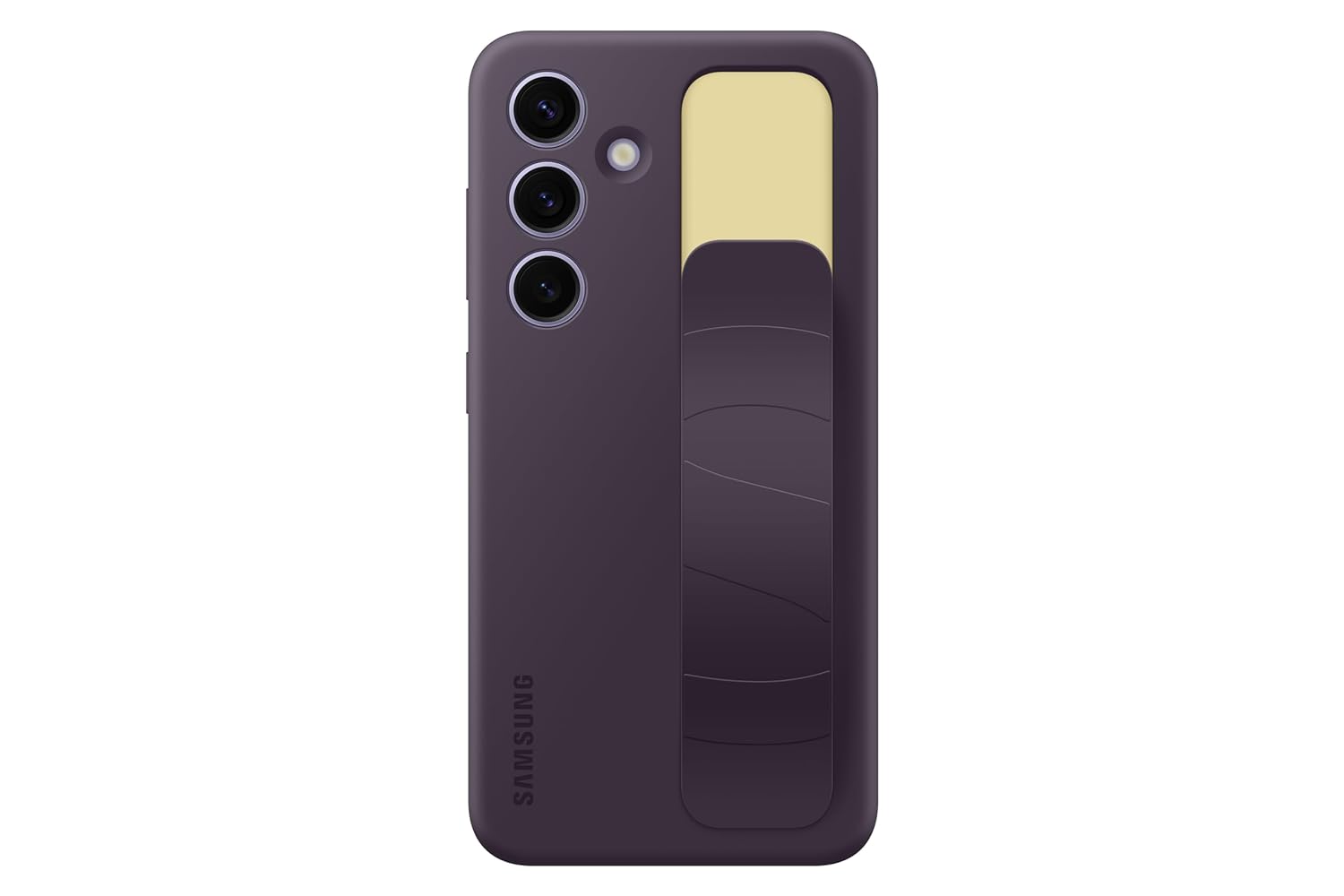 Samsung Galaxy S24 5G Standing Grip Case (Dark Violet, EF-GS921CEEGIN) | Soft Silicone Touch | Built-in Stand &amp; Grip | Eco-Friendly | Buy Online at Mahajan Electronics Delhi NCR