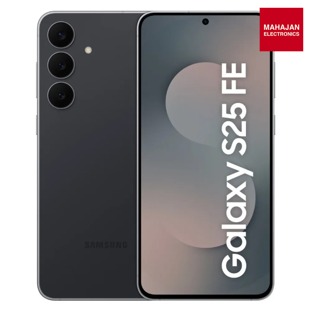 Samsung Galaxy S25 FE 5G (8GB RAM/ 512GB Storage) Galaxy AI | 7x OS Upgrades | AMOLED 120Hz FHD+ Display (Jet Black) Samsung – Mahajan Electronics Online.