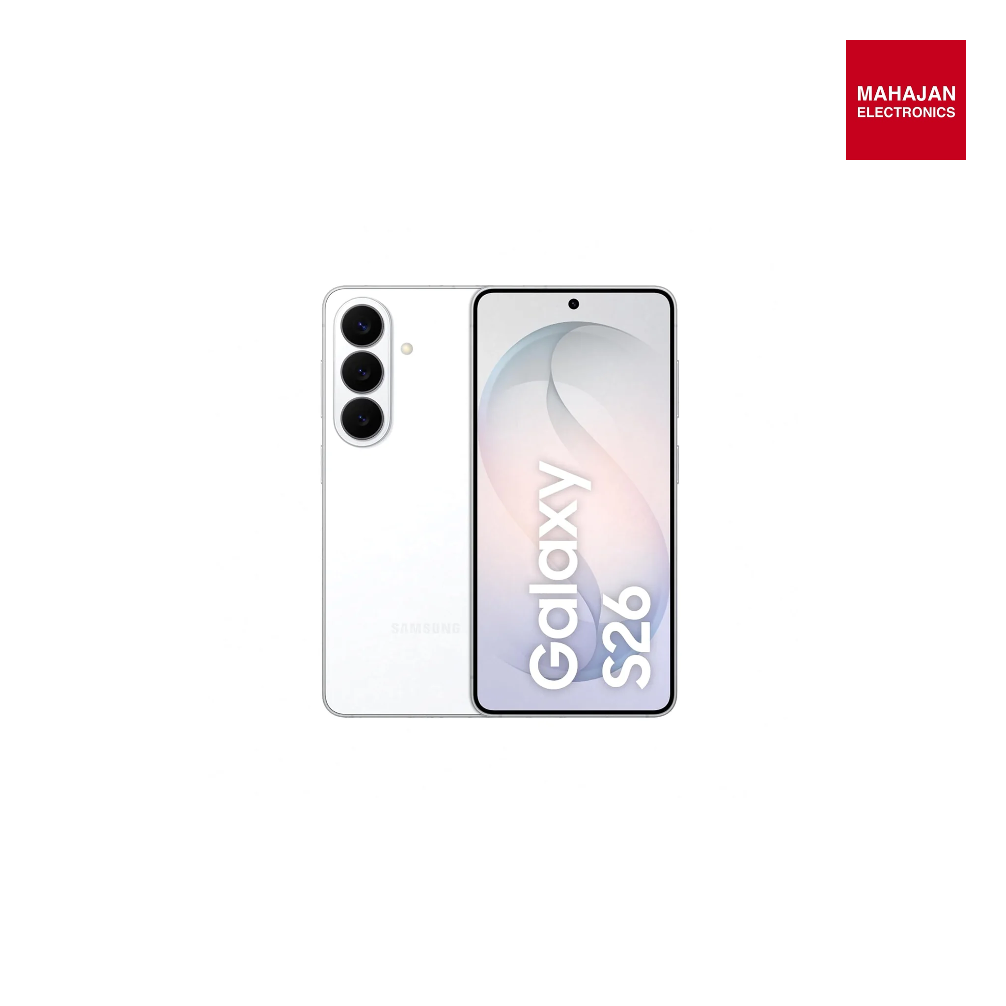 Samsung Galaxy S26 5G (White, 12GB RAM, 512GB Storage), AI Phone, Photo Assist, Creative Studio, 50MP Camera, and 4300mAh Battery Mahajan Electronics Online