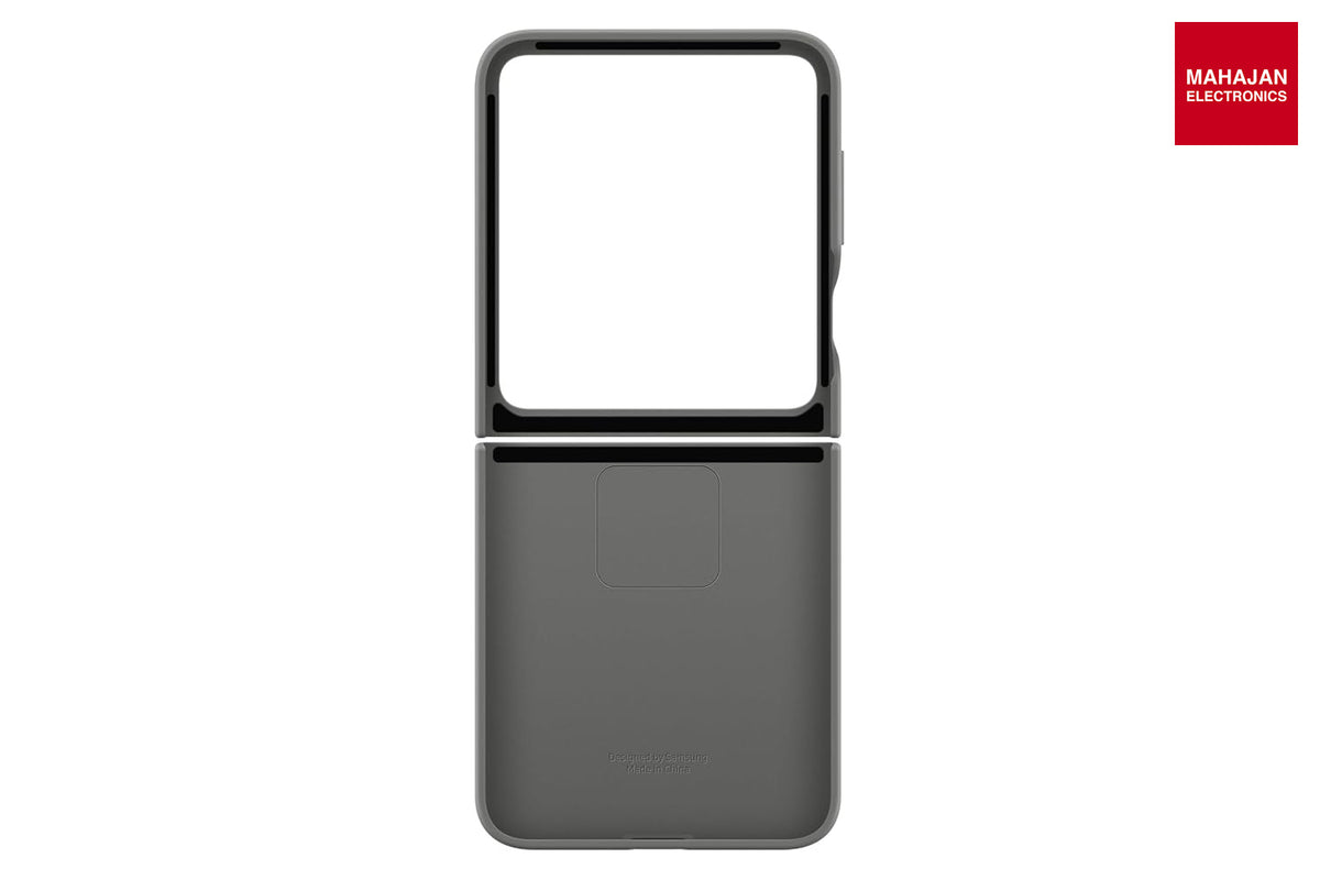 Samsung Galaxy Z Flip6 Silicone Case (Gray) | Slim Soft Touch Ring Grip Samsung – Mahajan Electronics Online.