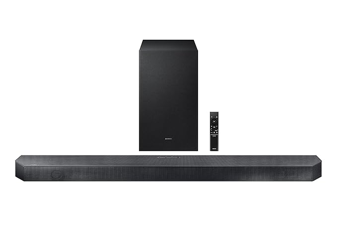 Samsung HW-Q600H/XL, Titan Black 320 W True 3.1.2ch Soundbar with Dolby Audio | Q-Symphony | Center, Up-Firing Speakers | HDMI eARC | Optical in | Bluetooth 5.3 | Wireless Subwoofer-Online Mahajan Electronics