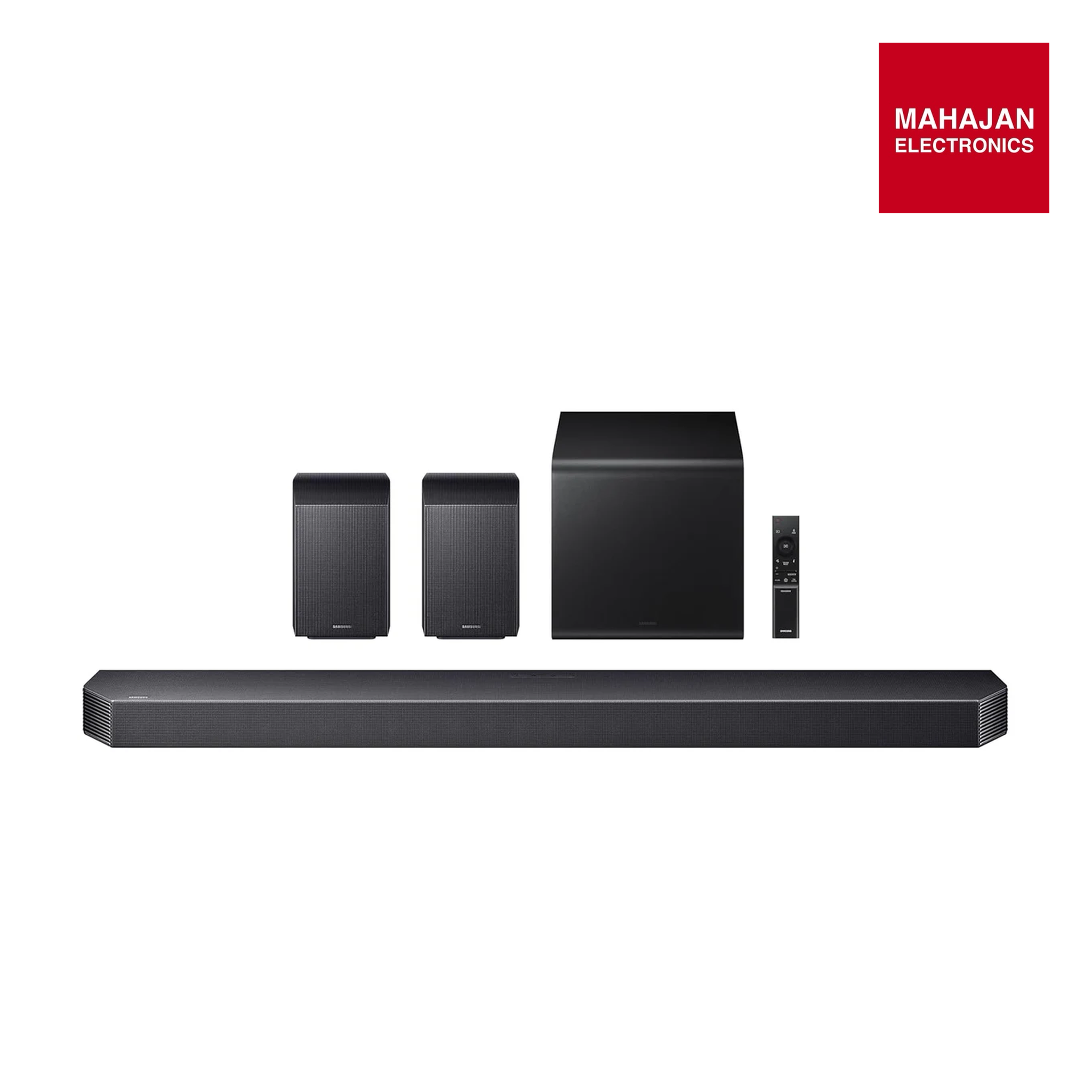 Samsung HW-Q930F/XL 580 W True 9.1.4 ch Full Surround Soundbar with Wireless Dolby Atmos | Center-Up-Side-Front Wide-Firing Speakers | Alexa | Wi-Fi | HDMI ARC | Optical in | Bluetooth ( Titan Black) Mahajan Electronics Online