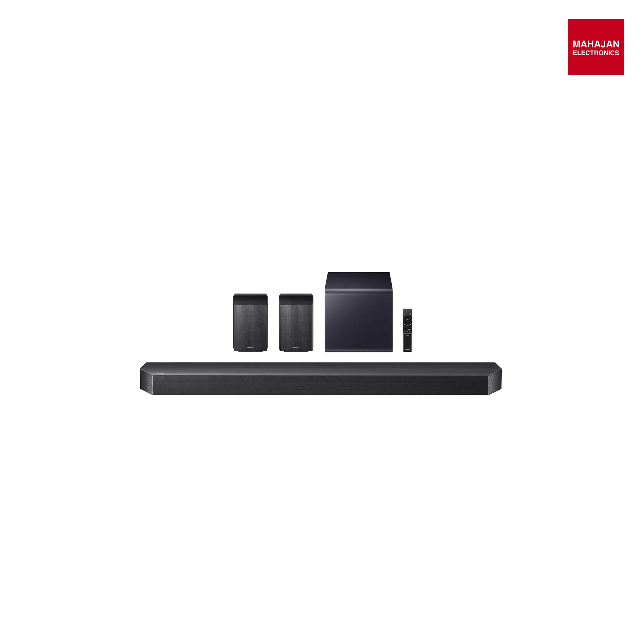 Samsung HW-Q990H/XL,Titan Black 756 W True 11.1.4 ch Full Surround Soundbar with Wireless Dolby Atmos | Center-Up-Side-Front Wide-firing Speakers | Alexa | Wi-Fi | HDMI eARC | Optical In | Bluetooth-Mahajan Electronics Online