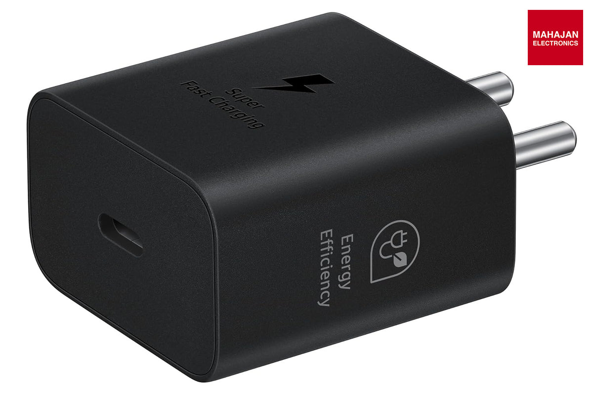 Samsung Original 25W Type-C Super Fast Charger with Cable (Black) | Genuine Samsung Adapter Samsung – Mahajan Electronics Online.