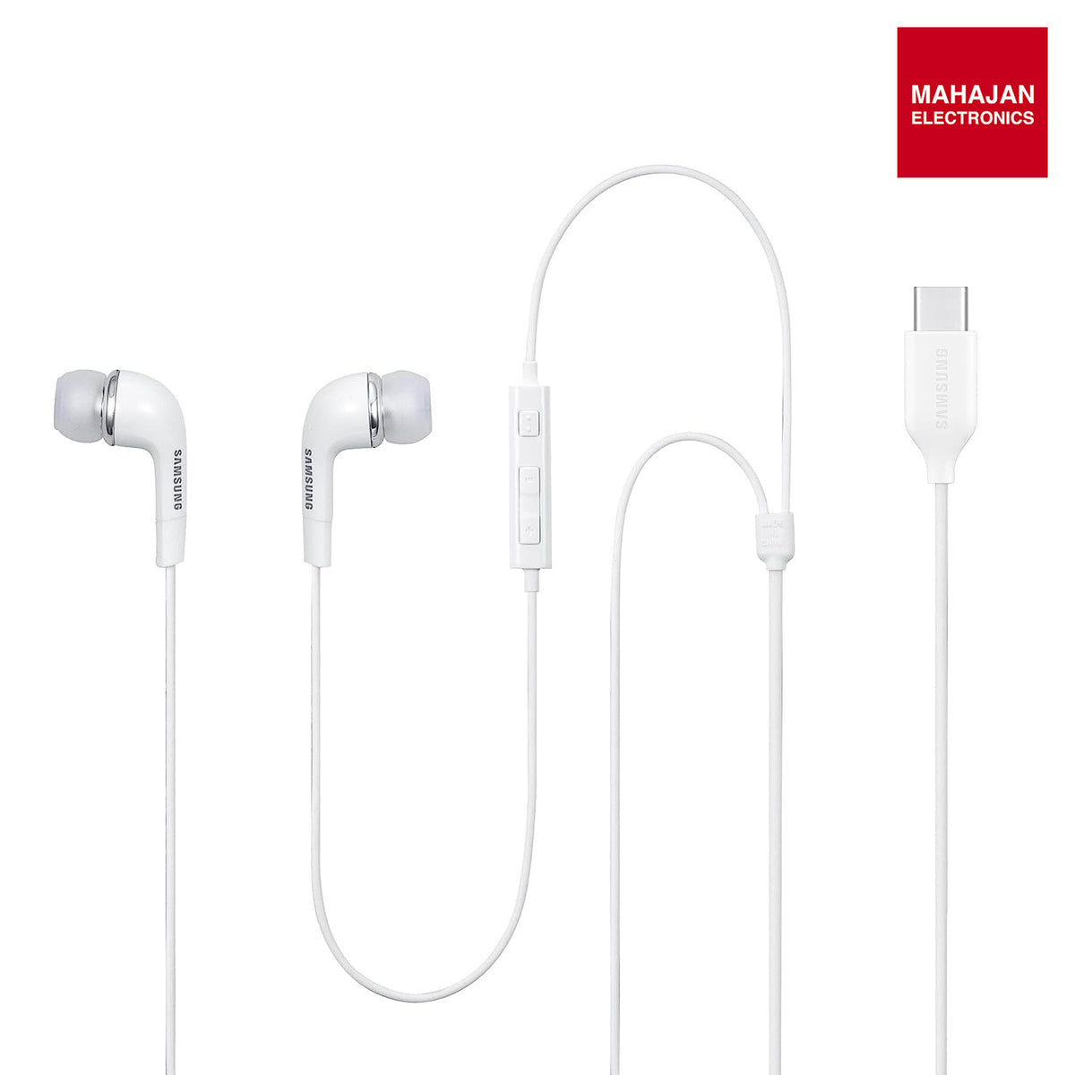 Samsung Original IC050 Type-C Wired In-Ear Earphones with Mic (White) | Noise Isolation Samsung – Mahajan Electronics Online.