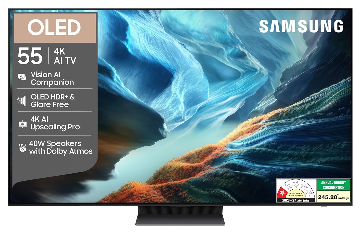 Samsung  QA55S90HAULXL  55 Inch OLED 4K Smart AI TV | Vision AI | NQ4 AI Gen3 Processor | OLED HDR+ | Motion Xcelerator 165Hz - Online Mahajan Electronics