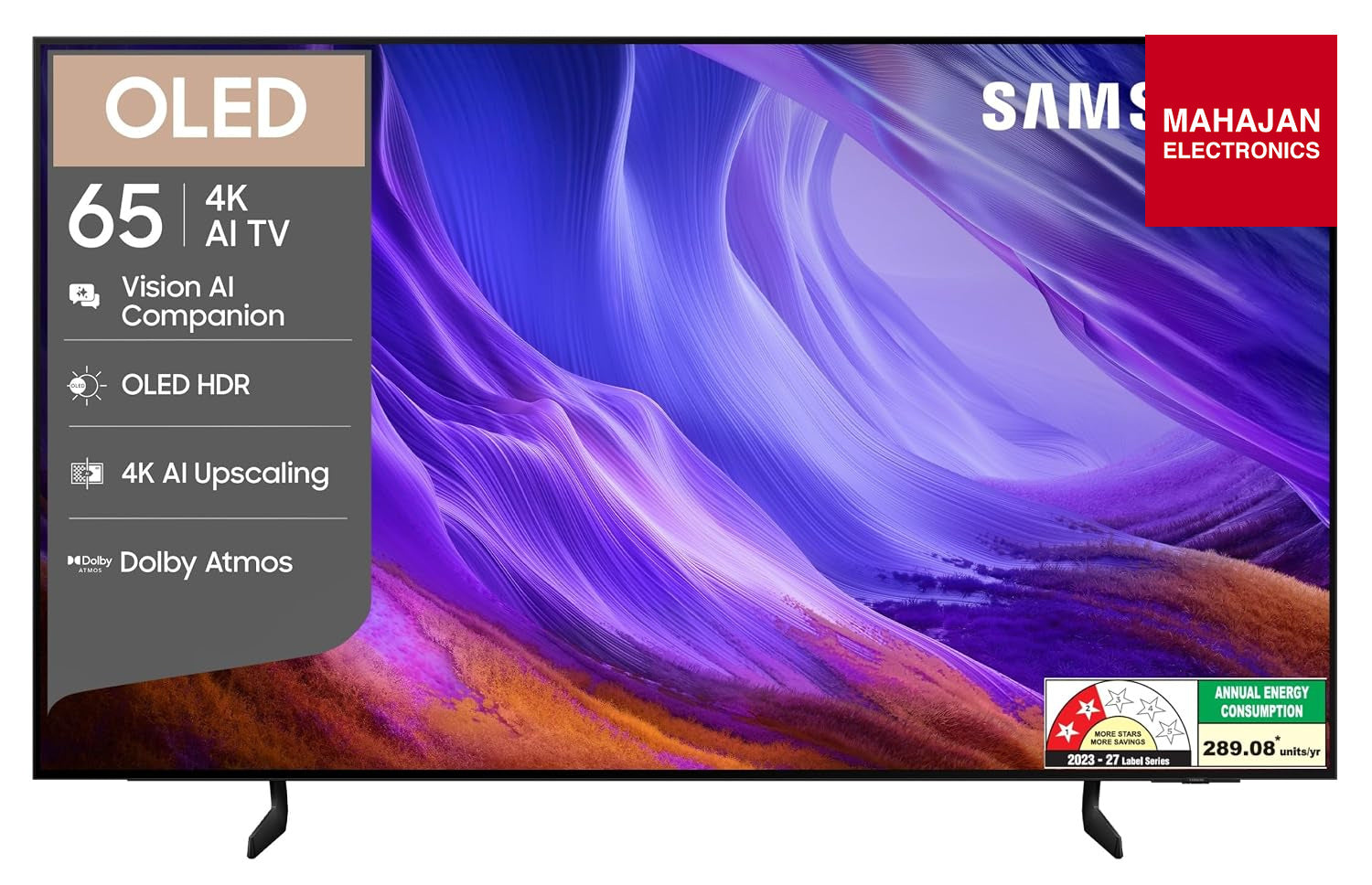 Samsung QA65S85HAELXL 65 inch OLED 4K Vision AI Smart TV – Mahajan Electronics Online.