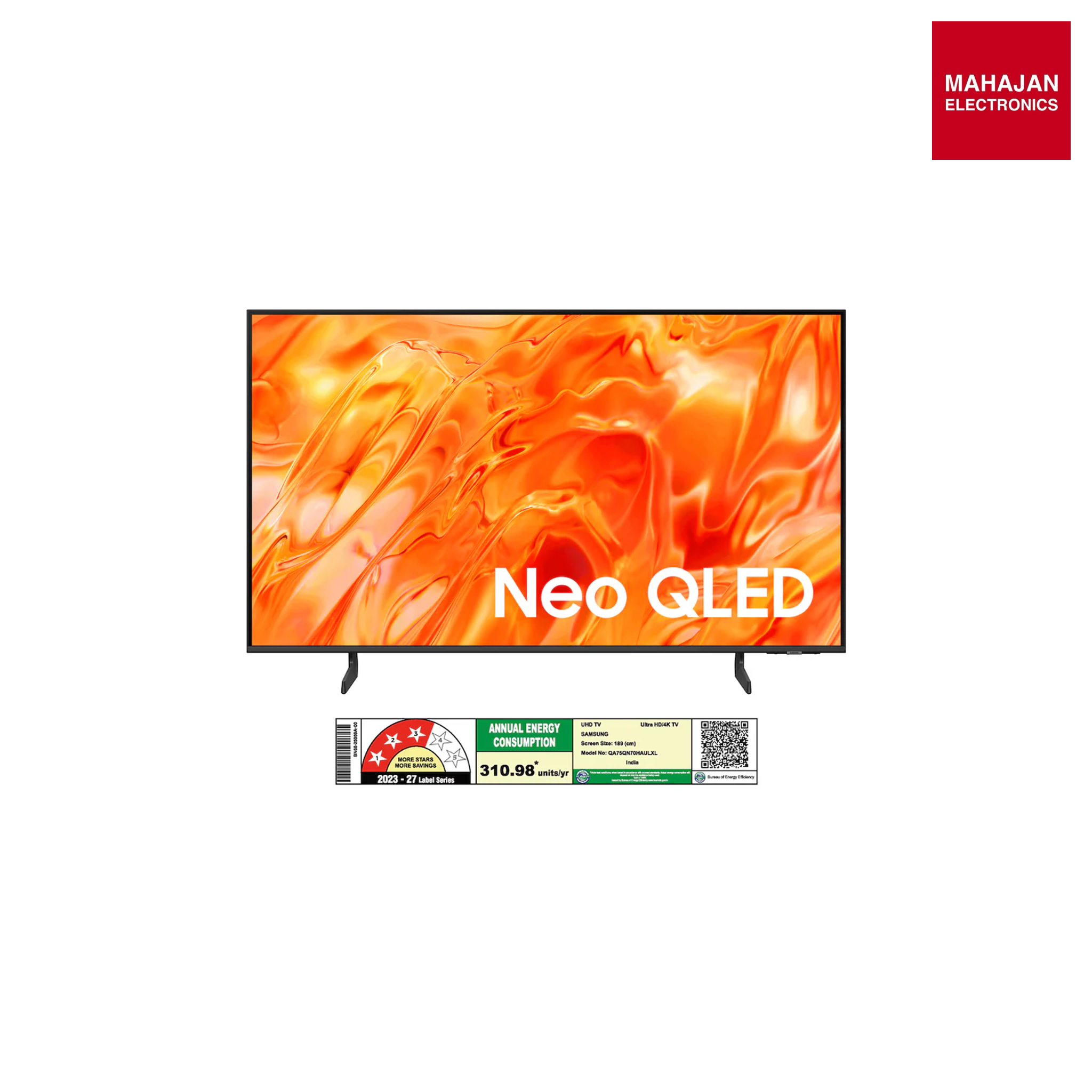 Samsung QA75QN70HAULXL 1.89 m (75) Neo QLED QN70H 4K Smart TV (2026) Samsung