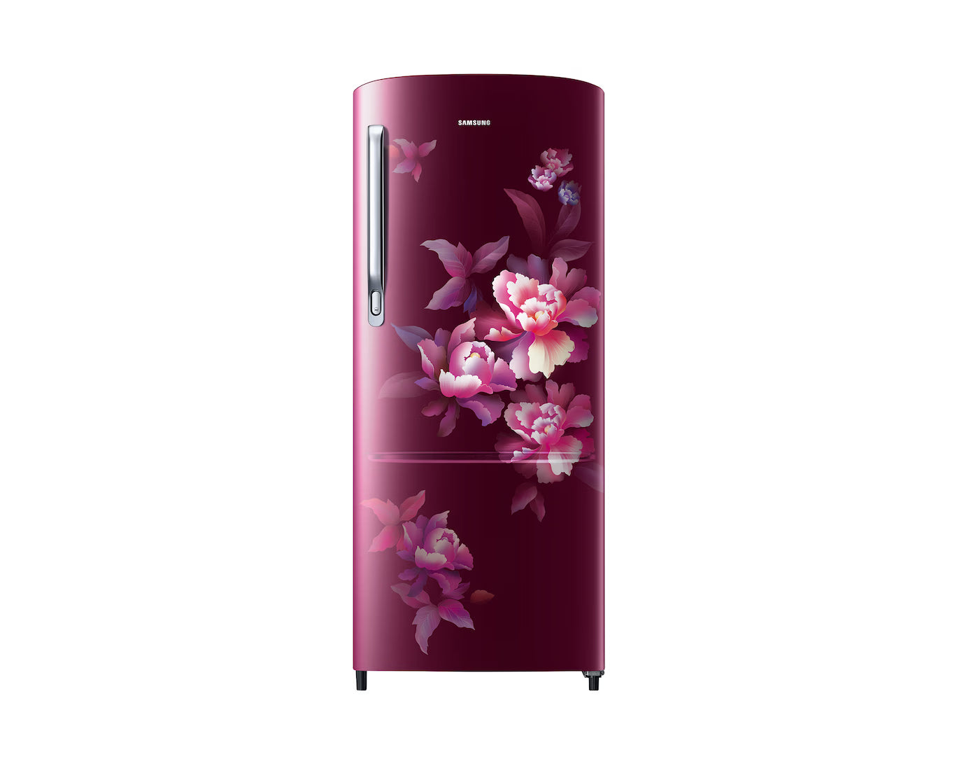 Samsung RR20H2712HN/NL 183 L, 2 Star, Digital Inverter, Direct-Cool Single Door Refrigerator ( Himalayan Poppy Red)-Online Mahajan Electronics