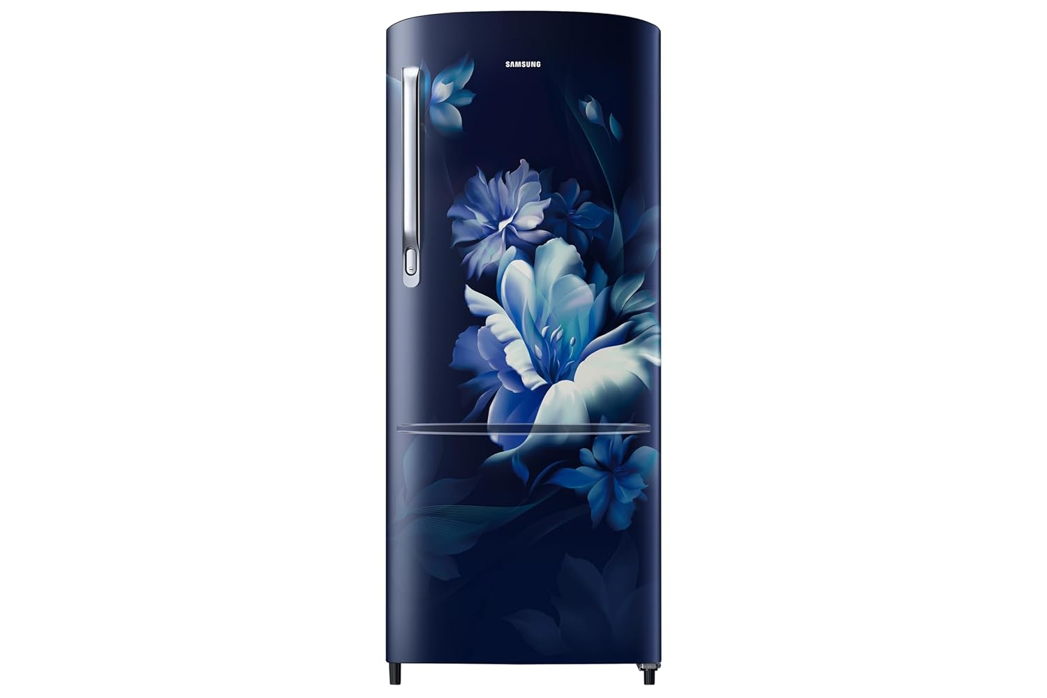 Samsung RR20H2723UZ/NL 183 L, 3 Star, Digital Inverter, Direct-Cool Single Door Refrigerator ( Midnight Blossom Blue, Single Touch Defrost, 2026 Model-Online Mahajan Electronics