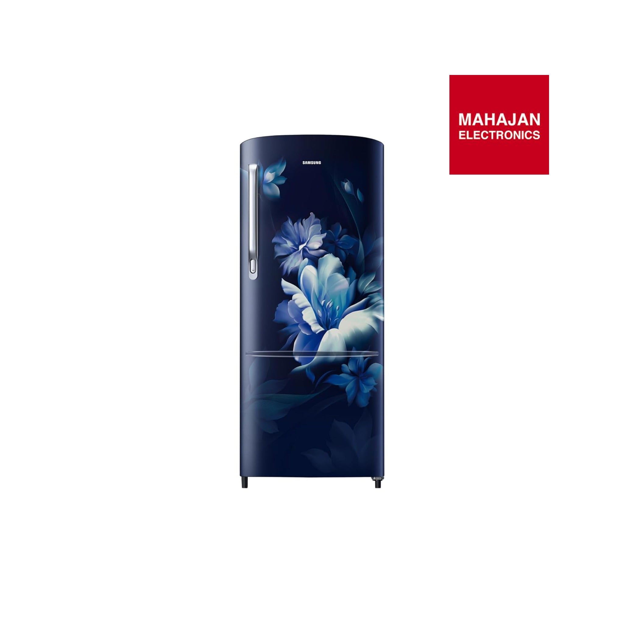 Samsung RR20H2723UZ/NL 183 L, 3 Star, Digital Inverter, Direct-Cool Single Door Refrigerator ( Midnight Blossom Blue, Single Touch Defrost, 2026 Model-Online Mahajan Electronics