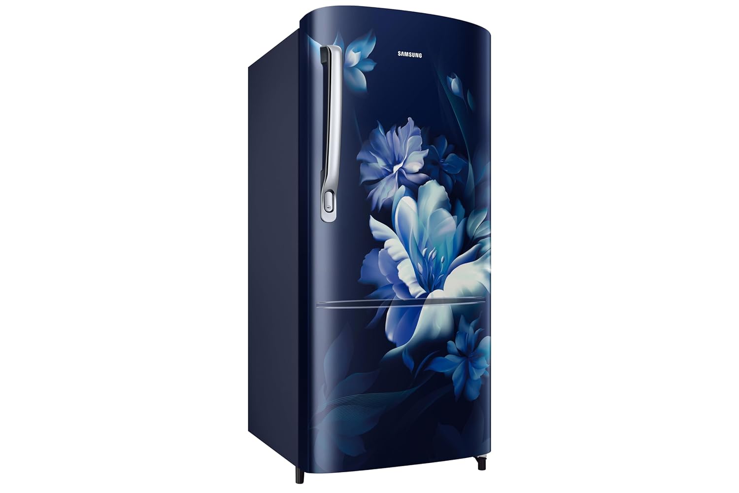 Samsung RR20H2723UZ/NL 183 L, 3 Star, Digital Inverter, Direct-Cool Single Door Refrigerator ( Midnight Blossom Blue, Single Touch Defrost, 2026 Model-Online Mahajan Electronics