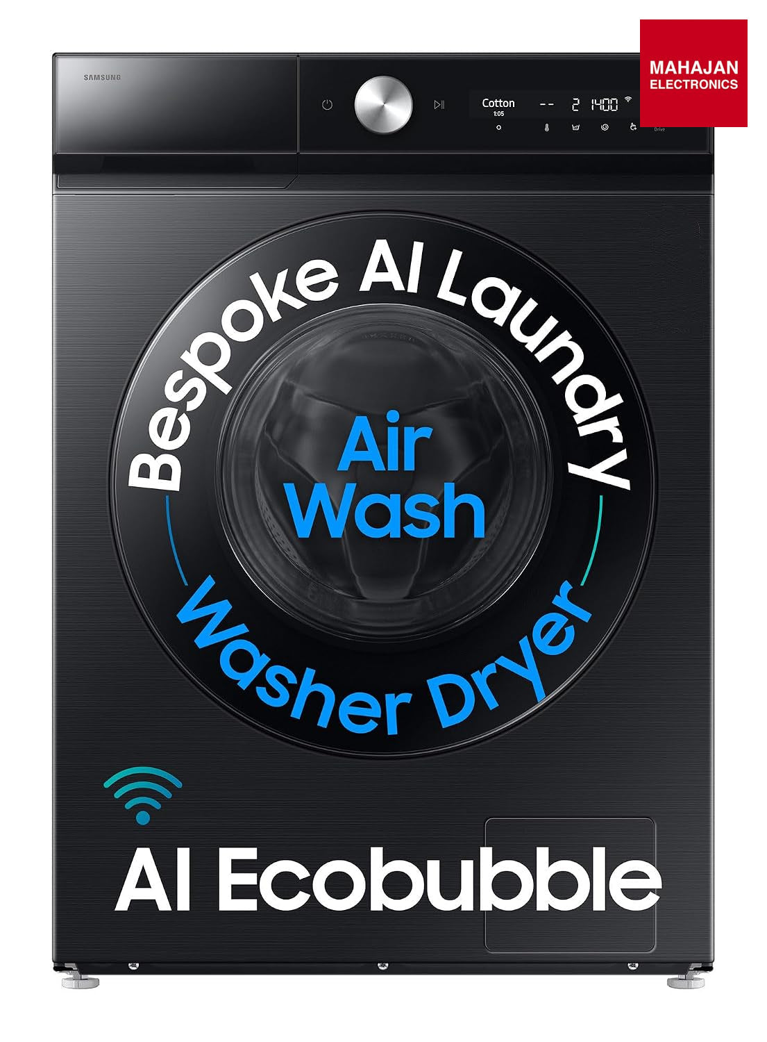 Samsung WD12FB8B94GBTL 12Kg 7Kg 5 Star AI EcoBubble WiFi Front Load Washer Dryer Black – Mahajan Electronics Online.