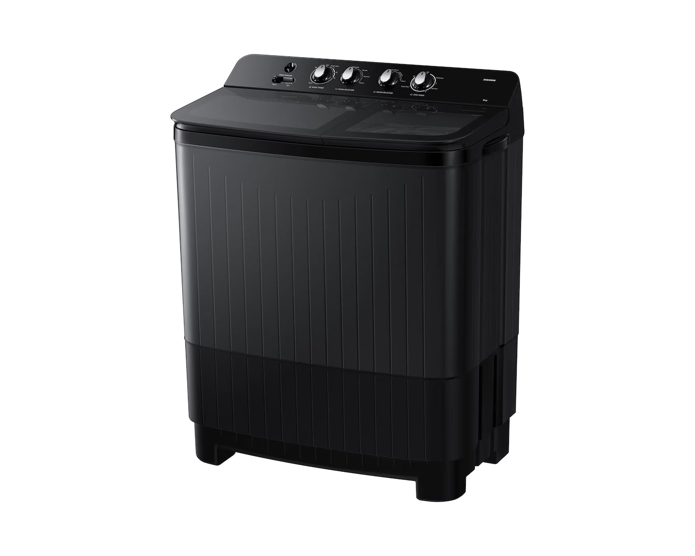 Samsung WT80F4560GD/TL 8.0 kg 5 Star Semi-Automatic Top Loading Washing Machine with Toughened Glass Lid-Dark Gray-Online Mahajan Electronics