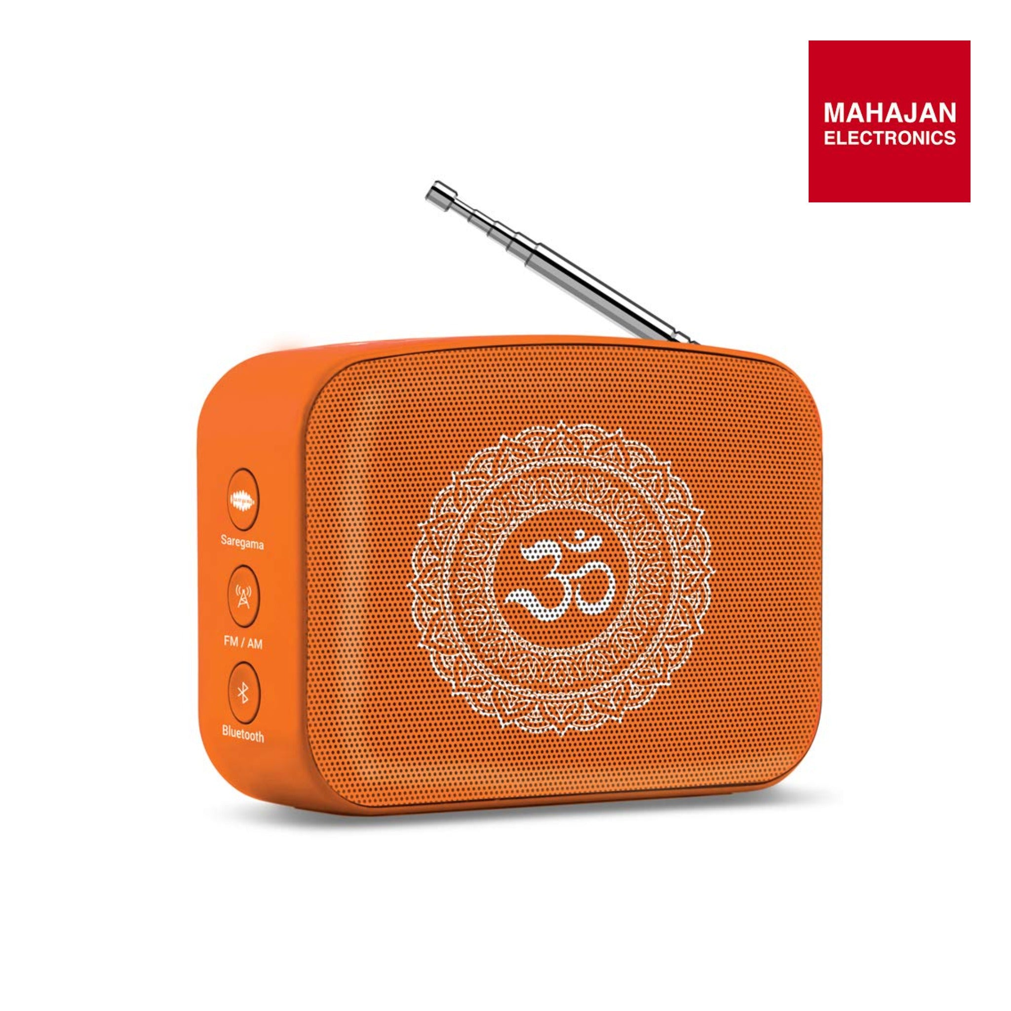 Saregama Carvaan Mini  Bhakti- Music Player with Bluetooth/FM/AM/AUX (Orange)-Online Mahajan Electronics