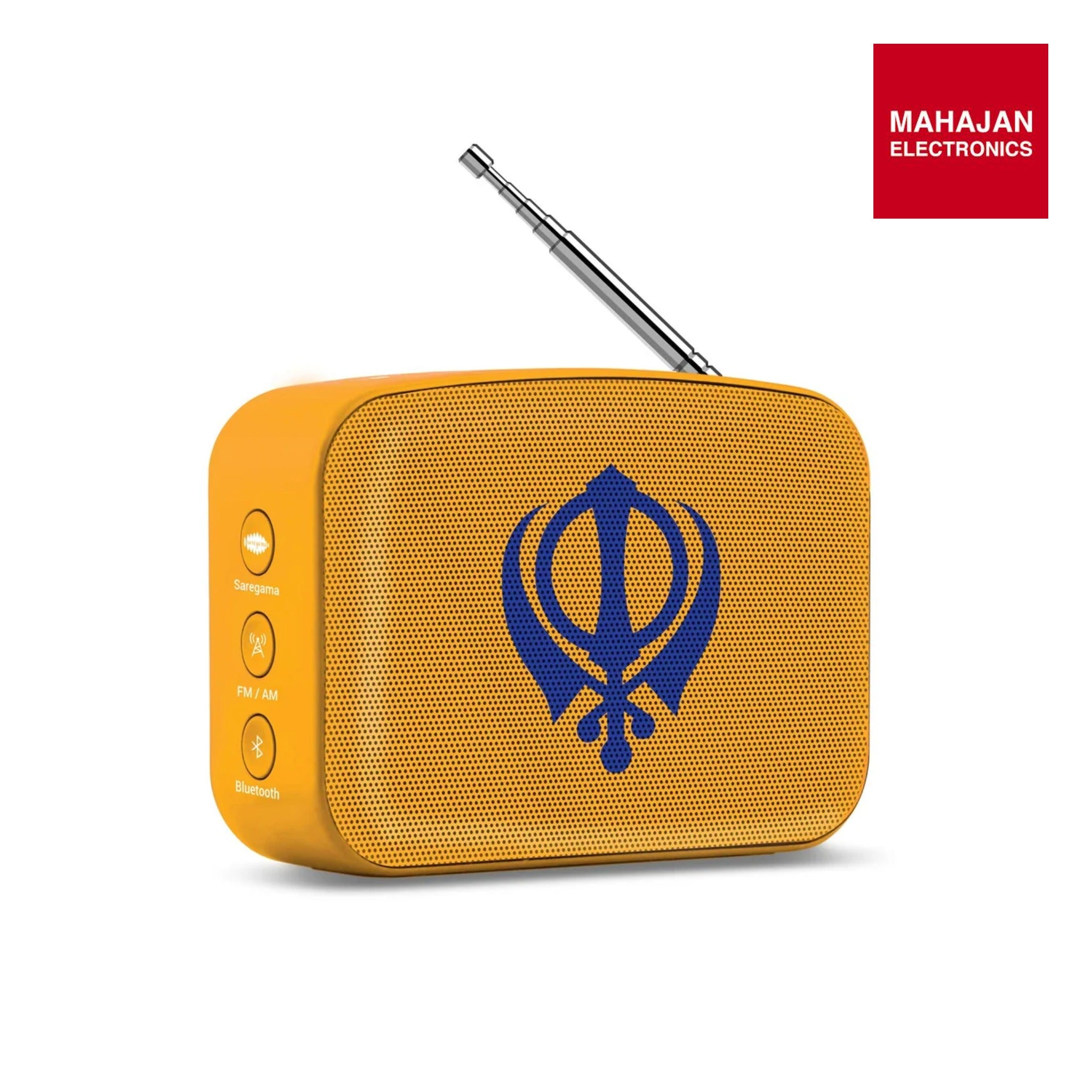 Saregama Carvaan Mini Gurbani- Music Player with Bluetooth/FM/AM/AUX (Saffron Orange)-Online Mahajan Electronics