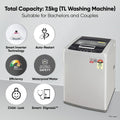 LG T75SKSF1Z 7.5 Kg 5 Star Smart Inverter Fully-Automatic Top Load Washing Machine ( Middle Free Silver, TurboDrum | Smart Motion) - Mahajan Electronics Online