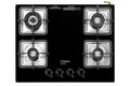 Crompton TAB-SUHB654-MBL SuperSlim Hobs HalfBrass 65cm 4 Burners Midnight Black - Mahajan Electronics Online