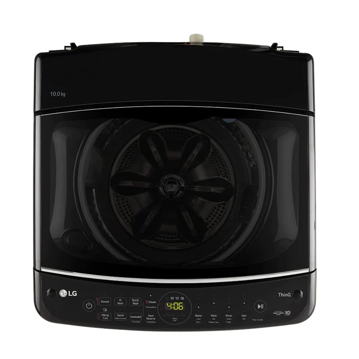 LG THD10SWP 10.0 Kg Inverter Wi-Fi Fully-Automatic Top Loading Washing Machine (Platinum Black,Stainless Steel) - Mahajan Electronics Online