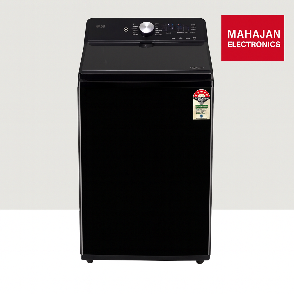 LG TX510SWO 10Kg Top Load Washing Machine, In-Built Heater, TurboWash™, AI Direct Drive™, Onyx Black Mahajan Electronics Online