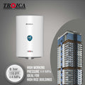Havells Troica 25-Litre Vertical Storage Water Heater (Geyser) White Grey, 4 star - Mahajan Electronics Online