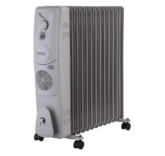 Usha OFR 13 Fin 2900 Watt 4213 F PTC Room Heater with Fan Heater (White, Oil Filled Radiator) - Mahajan Electronics Online