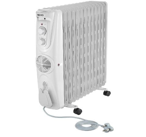 Usha OFR 3811 F Oil Room Heater With Fan - Mahajan Electronics Online