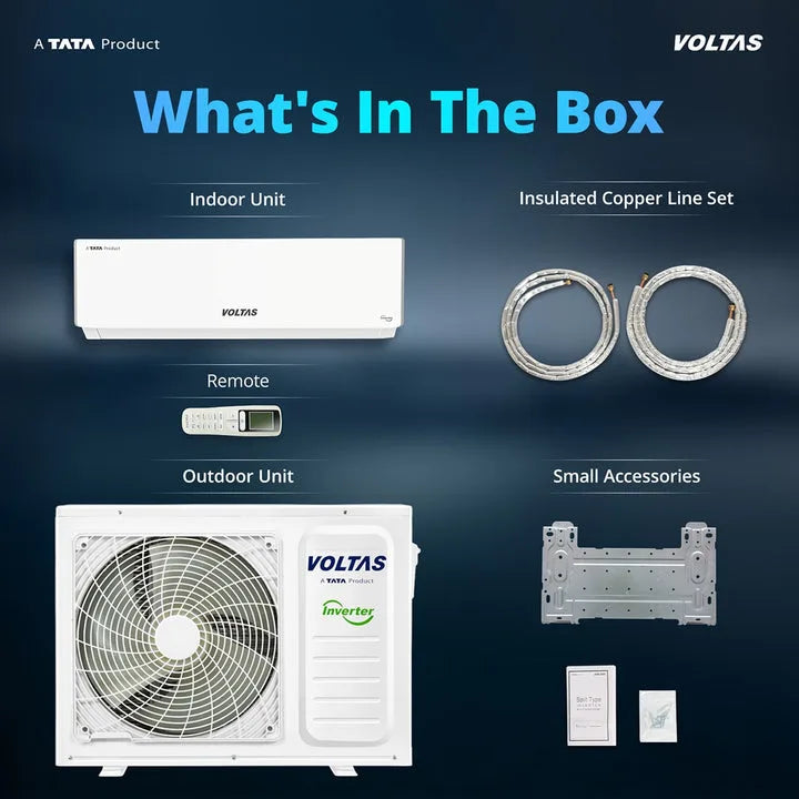 Voltas 245INV VACTRA PLUSH 2 Ton 5 Star Inverter Split AC (2026 Series)-Made in india-Online Mahajan Electronics