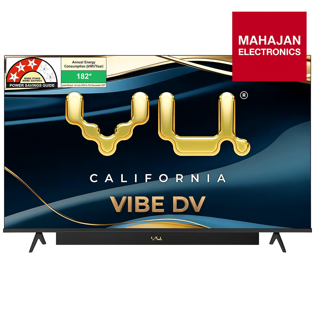 Vu 75VIBE-DV 189cm (75 inches) Vibe Series 4K QLED Smart Google TV Mahajan Electronics Online