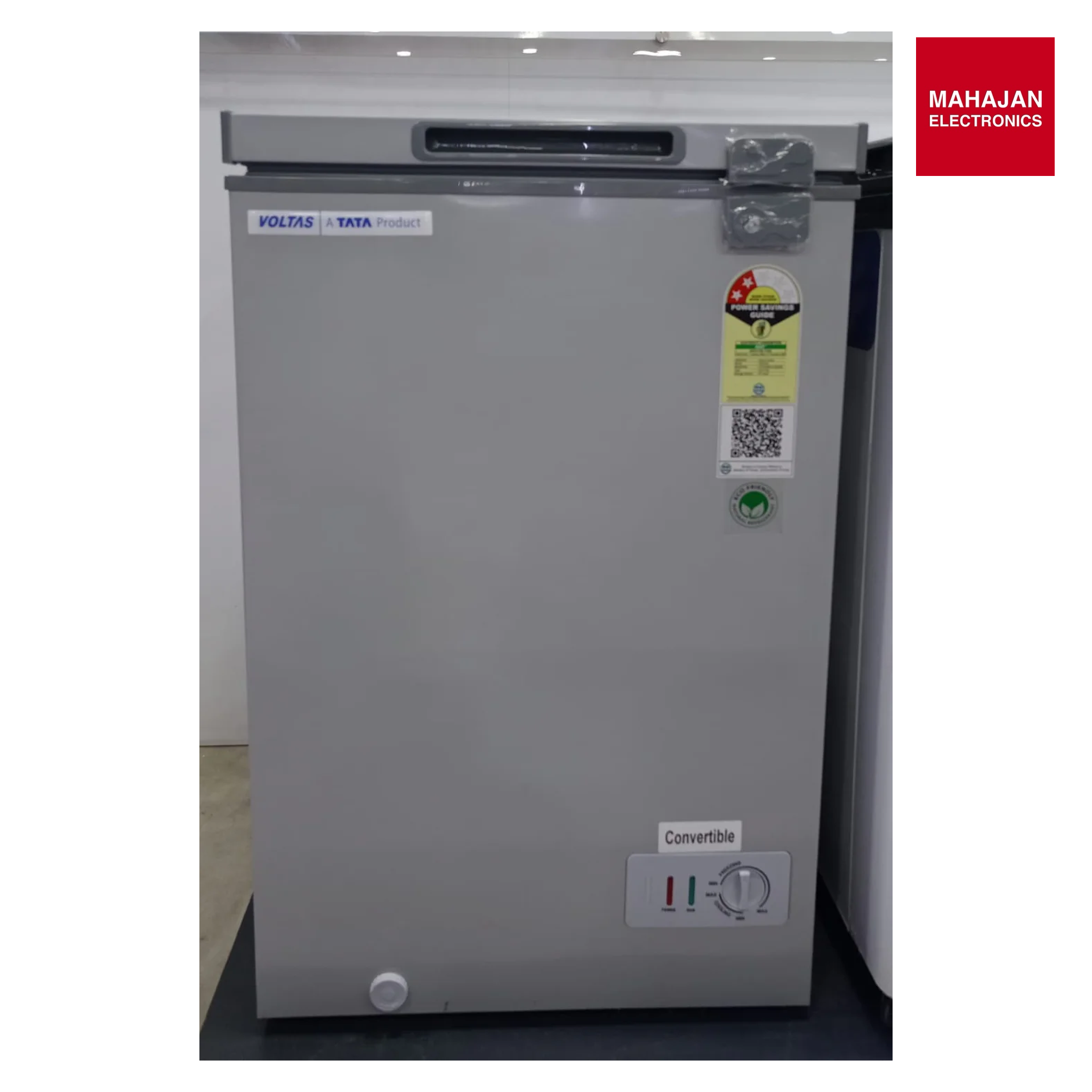 Voltas CVF136SB2-A-G2 97L Double Door Deep Freezer | Convertible | R290 | 2 Star | White