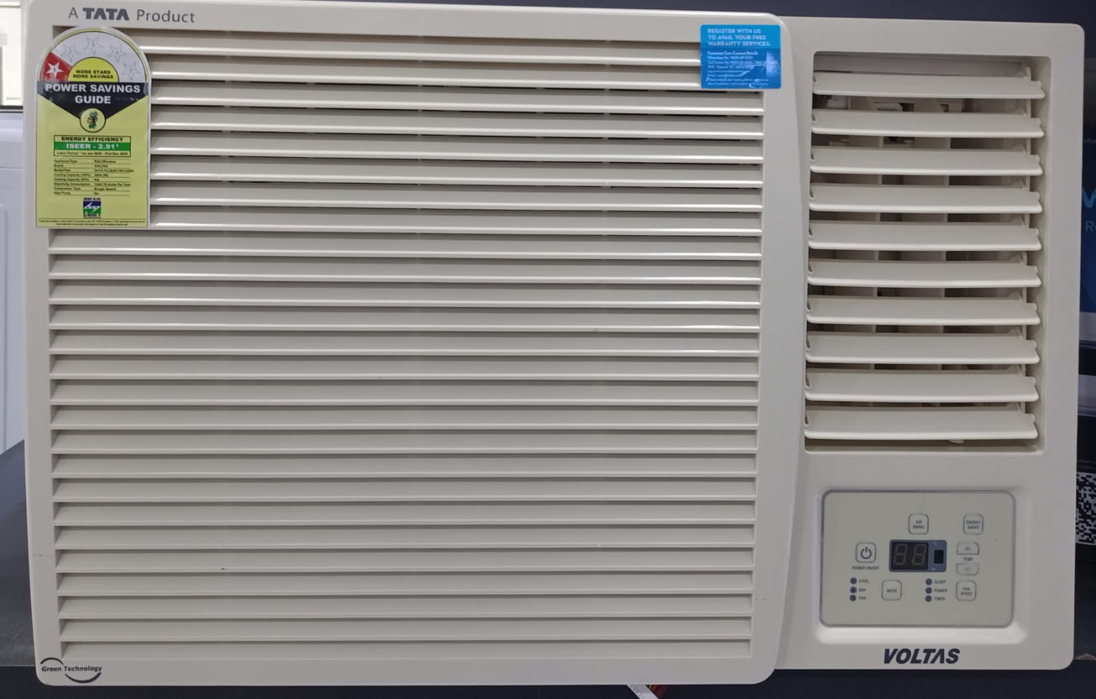 Voltas 241FS Plus 2 Ton 1 Star Fix Speed Window Air Conditioner/Copper Condenser/2026 Model-Online Mahajan Electronics