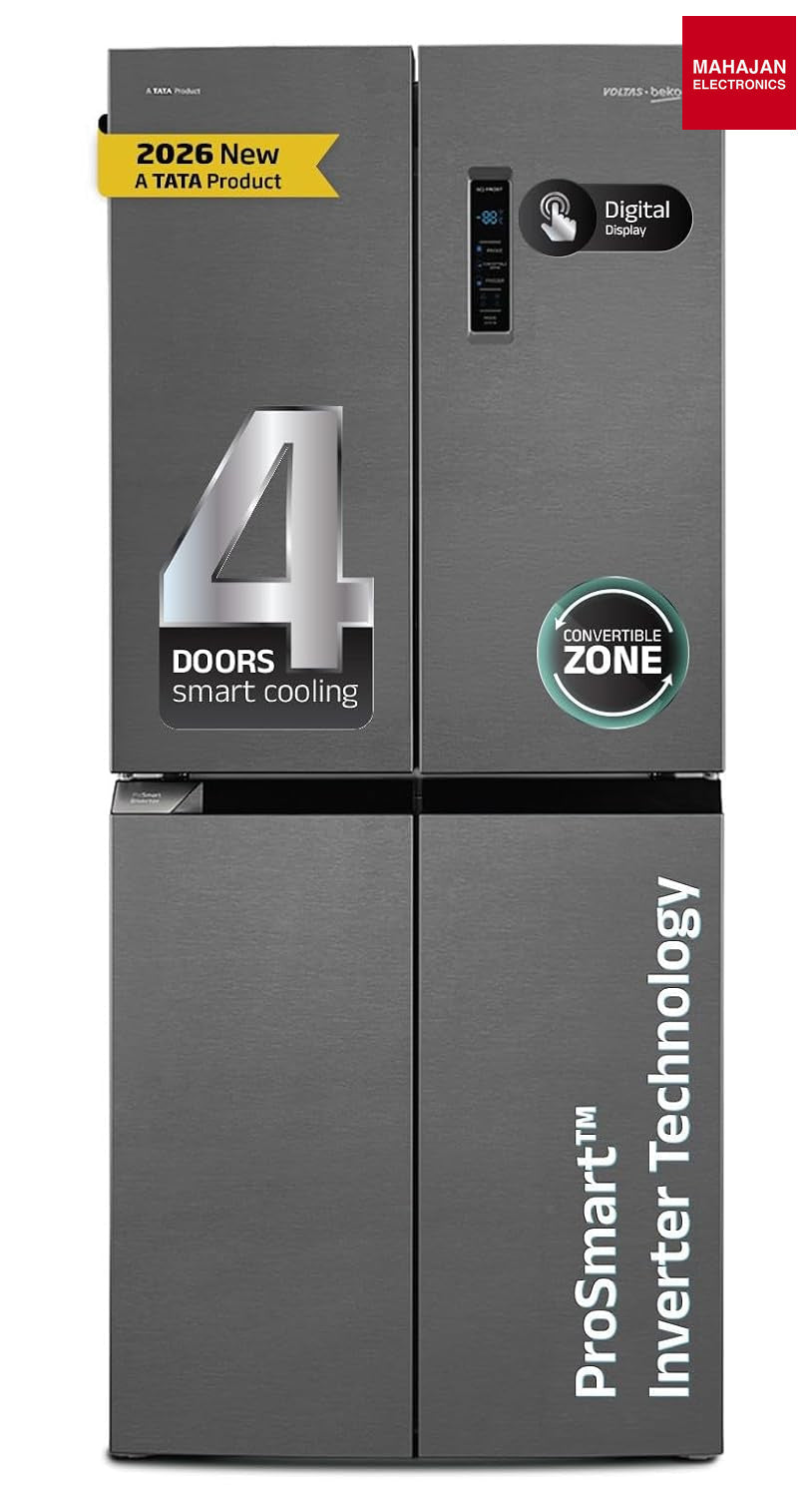 Voltas Beko R4D472/FPV3N0RXID 472 L Frost Free Side by Side Refrigerator . online mahajan electronics