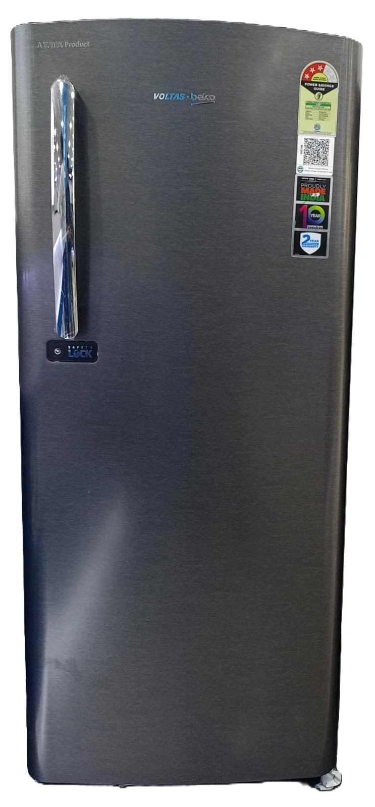 Voltas Beko RDC245B / 3W0XGE0M000UGD 210 L 3 Star Single Door Refrigerator (Dark Grey) | Direct Cool | Fresh Box Technology | Energy Efficient-Online Mahajan Electronics