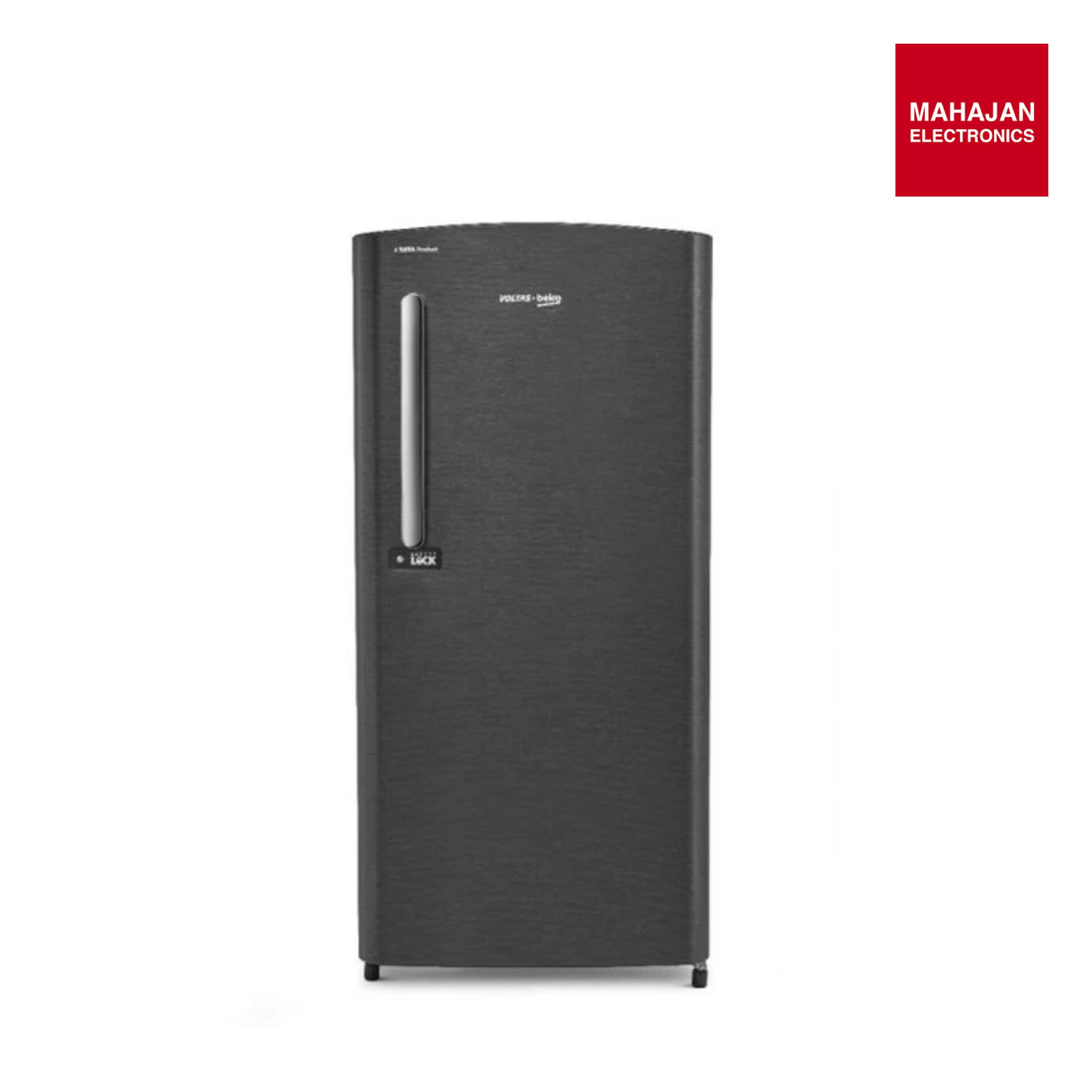 Voltas Beko RDC245B / 3W0XGE0M000UGD 210 L 3 Star Single Door Refrigerator (Dark Grey) | Direct Cool | Fresh Box Technology | Energy Efficient Mahajan Electronics Online