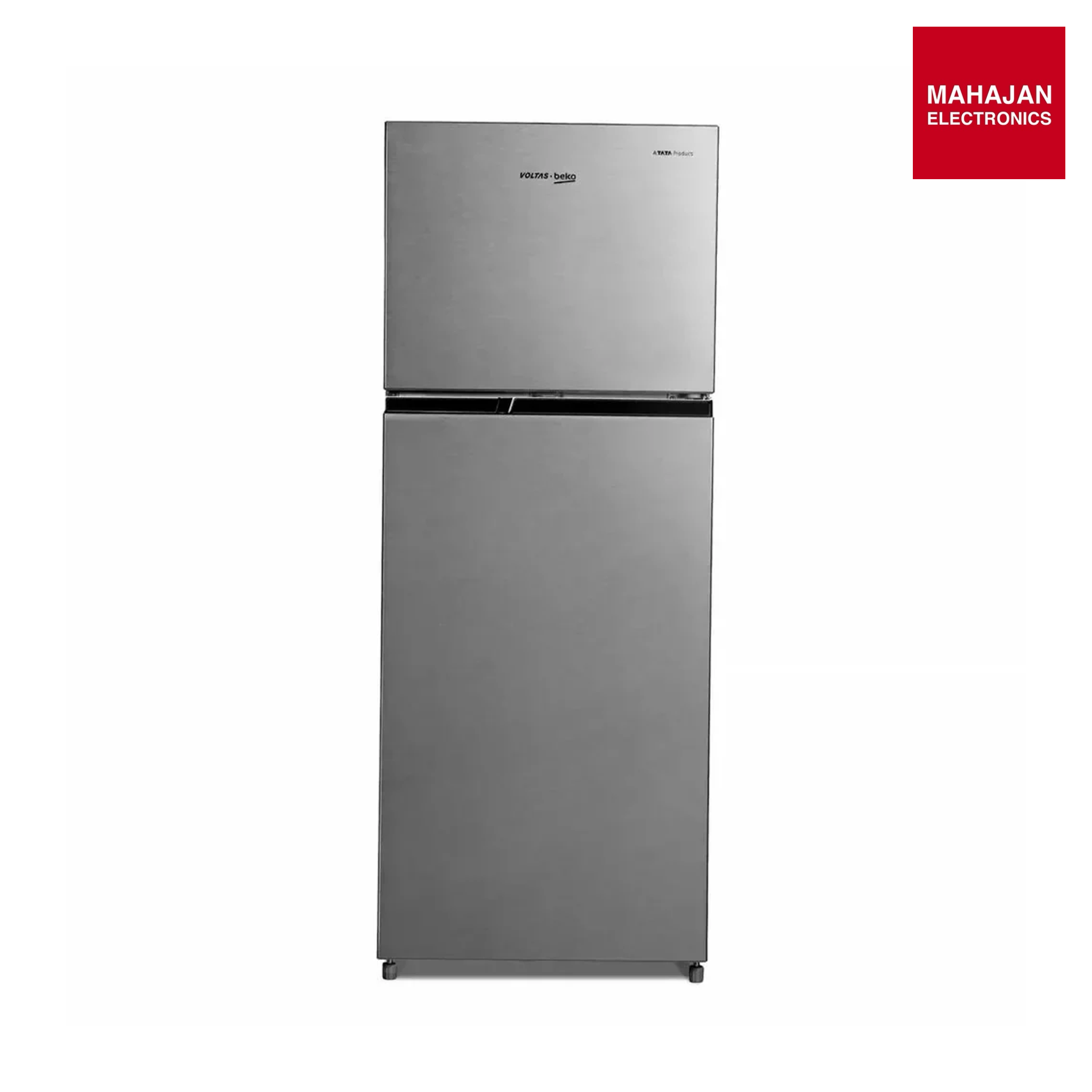 Voltas Beko RFF270C/WPXIR0I0000GD 230L 3 Star Frost Free Double Door Refrigerator | Inverter Compressor, NeoFrost Dual Cooling, StoreFresh+ Crisper – Brushed Silver | 2026 Model  mahajan electronics online
