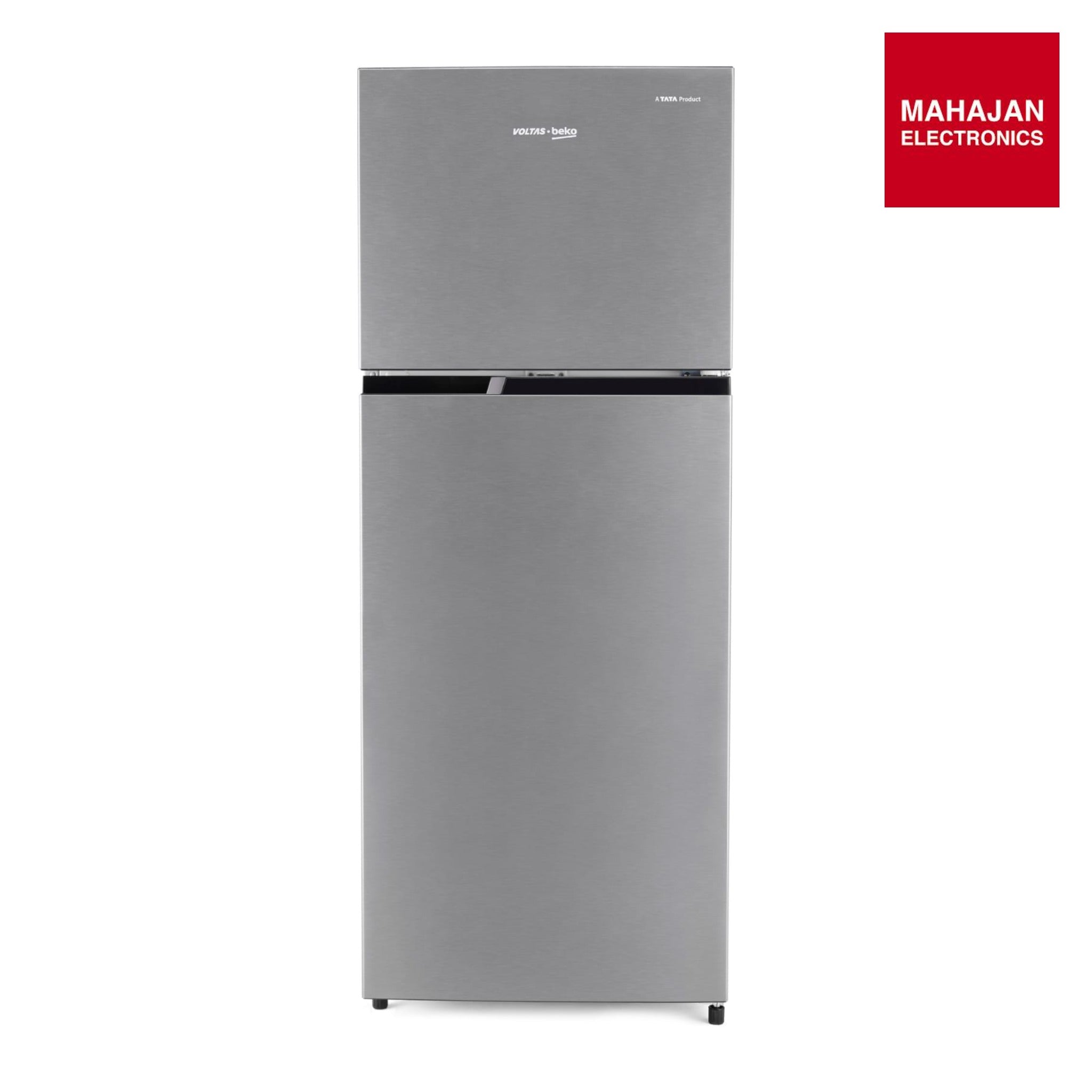 Voltas Beko RFF374D/1WPV100RXID  325L 1 Star Frost Free Double Door Refrigerator | Hairline Silve | ProSmart Inverter Compressor-Online Mahajan Electronics