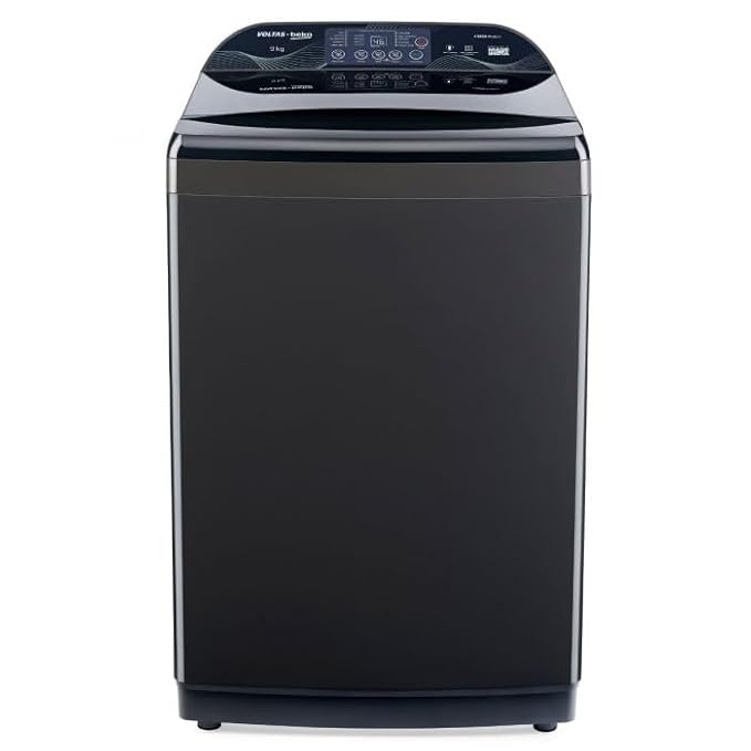 Voltas Beko WTL9006UEAH/DPB0HD 9 Kg 5 Star Fully-Automatic Top Loading Washing Machine , Dark Grey, Inbuilt Heater)-Online Mahajan Electroniics