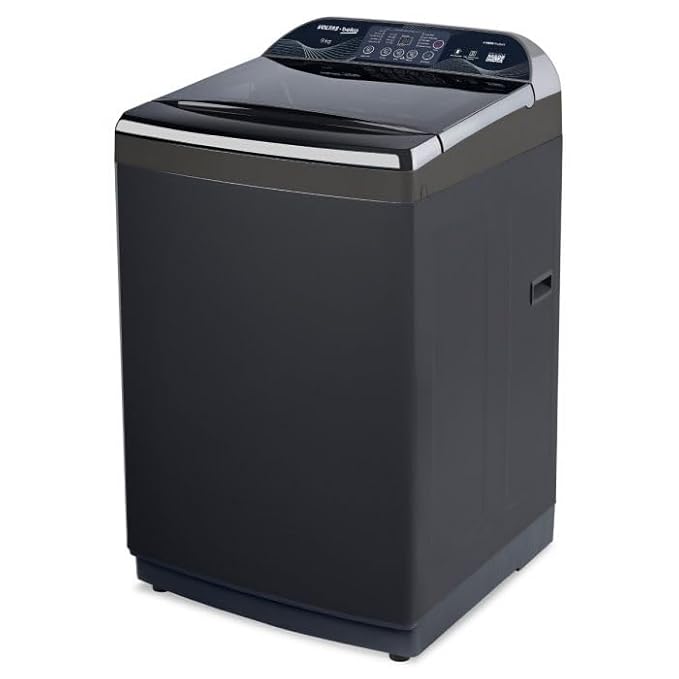 Voltas Beko WTL9006UEAH/DPB0HD 9 Kg 5 Star Fully-Automatic Top Loading Washing Machine , Dark Grey, Inbuilt Heater)-Online Mahajan Electroniics