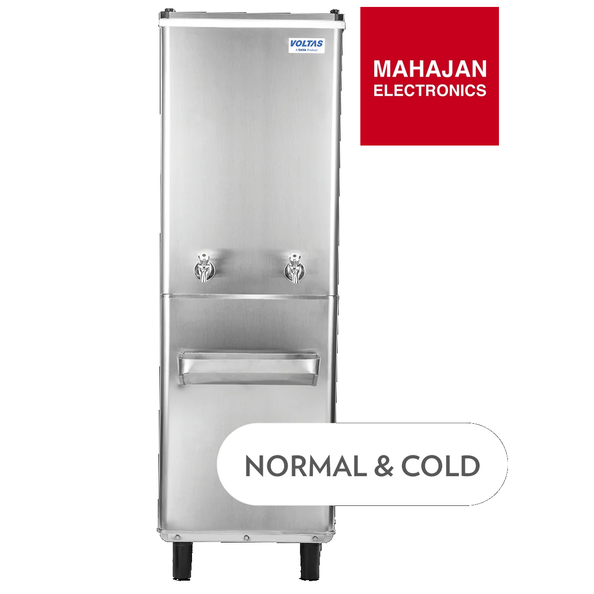 Voltas FSS4080 40/80 FSS Water Cooler – 80 Litres Storage | 40 LPH Cooling | Stainless Steel | Ideal for Institutions &amp; Offices