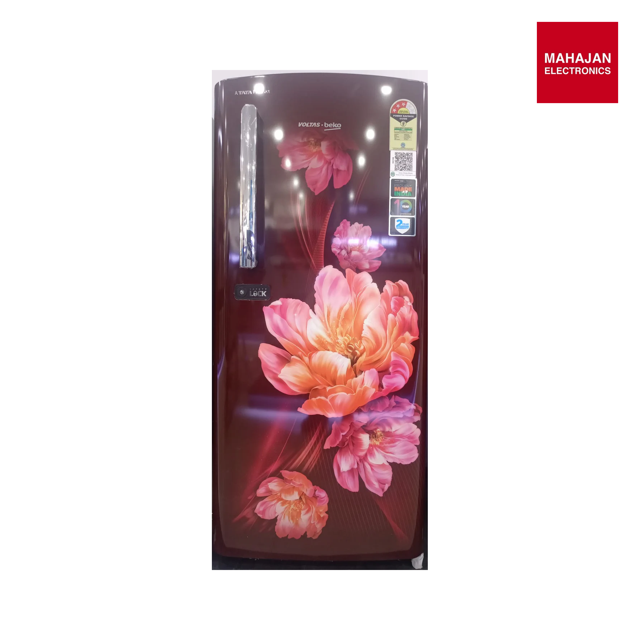 Voltas beko - RDC220B / 3S0WAE0M0000GD 185 L, 3 Star, Direct Cool Single Door Refrigerator Tropical Blue Abby Wine  Mahajan Electronics Online