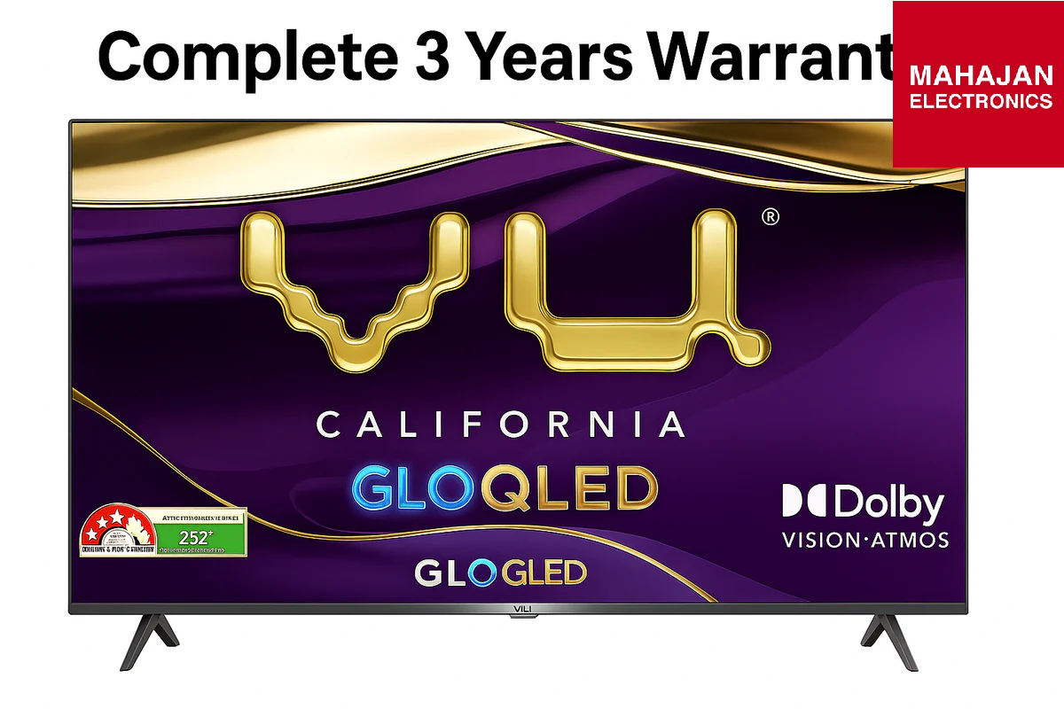 Vu 75GLOQLED25 75-inch GloQLED 4K QLED Smart Google TV – Big Screen Luxury for Your Home