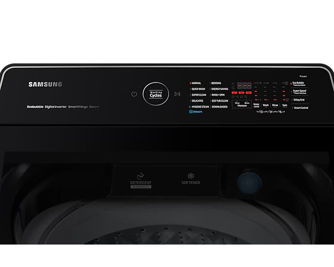 Samsung 18.0 kg Ecobubble™ Top Load Washing Machine with SmartThings Wi-Fi Connectivity, WA18CG6886BV - Mahajan Electronics Online